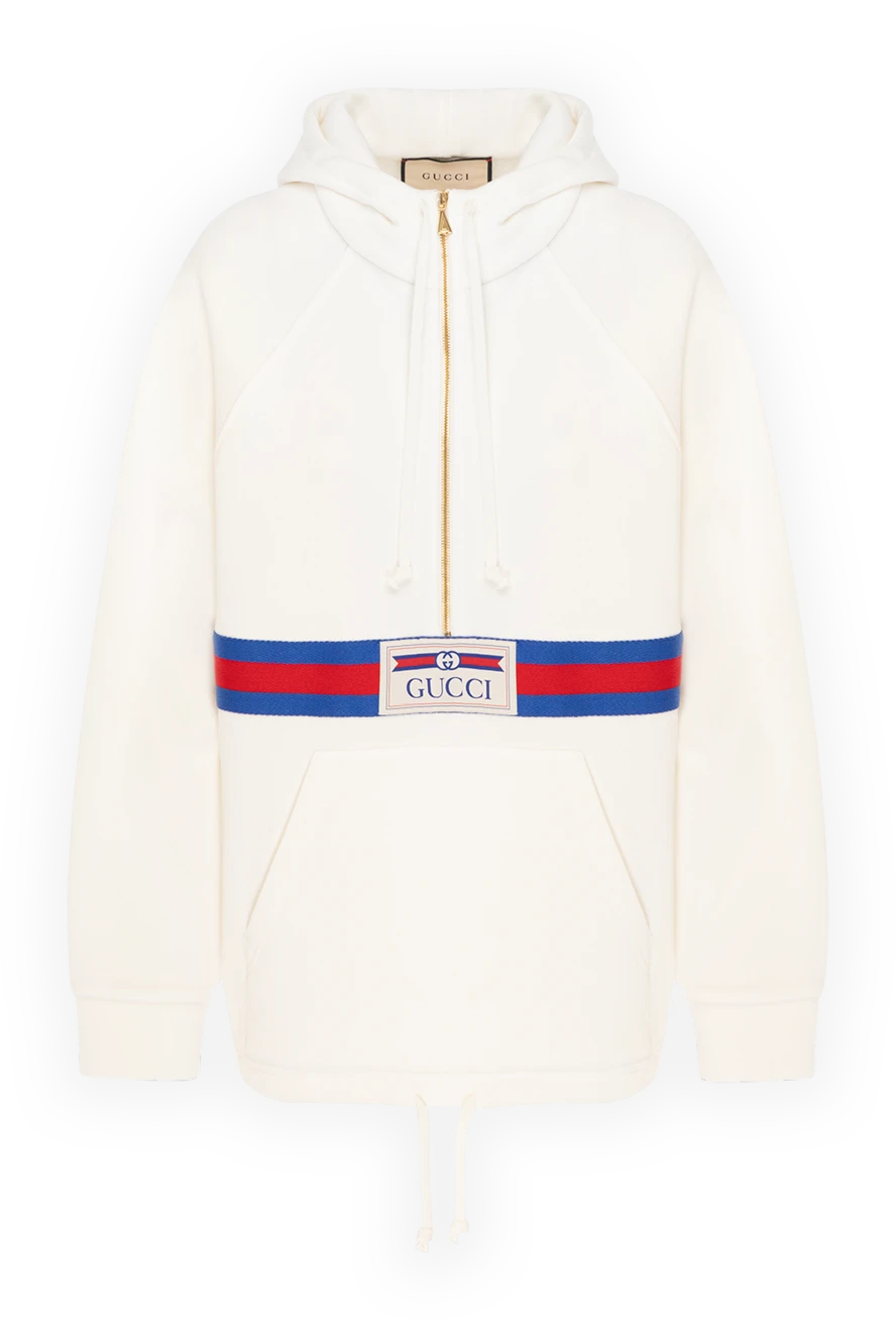 Gucci худі жіноче біле з логотипом 180711 - фото 1
