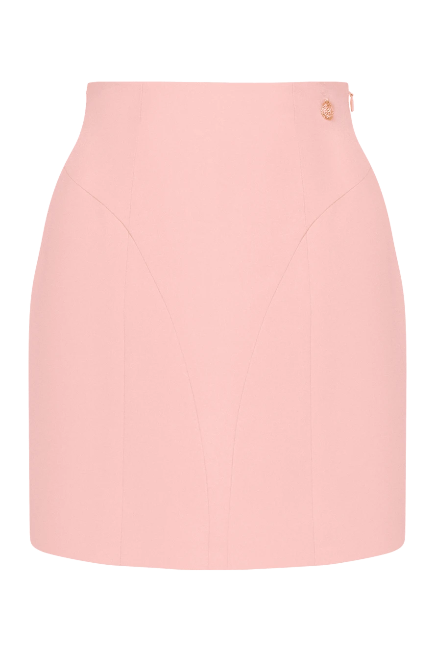 Balmain pink viscose mini skirt 180753 - photo 1