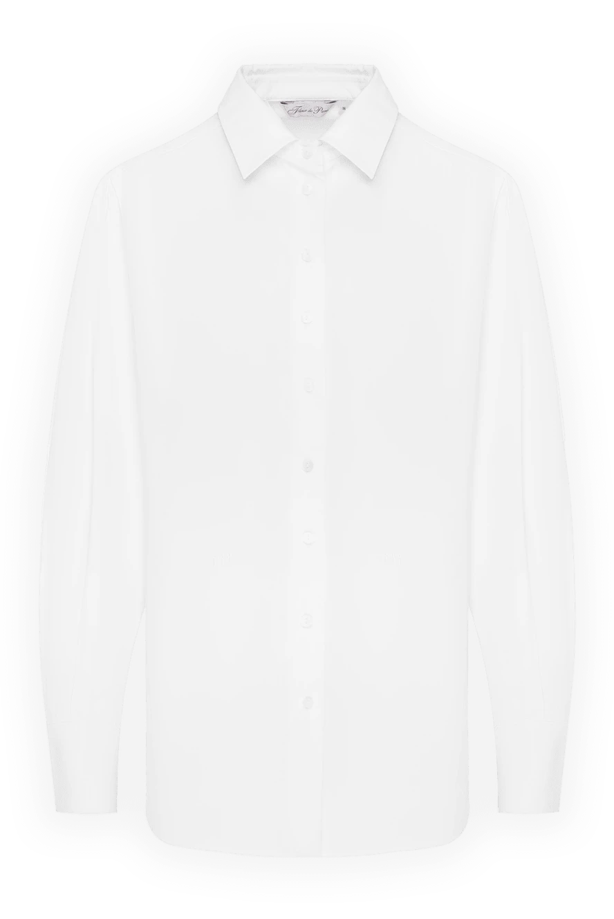 Fleur de Paris women's white cotton shirt 184744 - photo 1