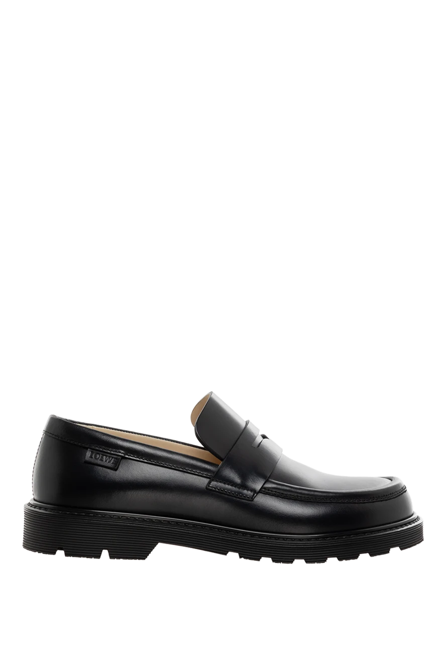 Loewe women's black calfskin blaze loafers 185418 - photo 1