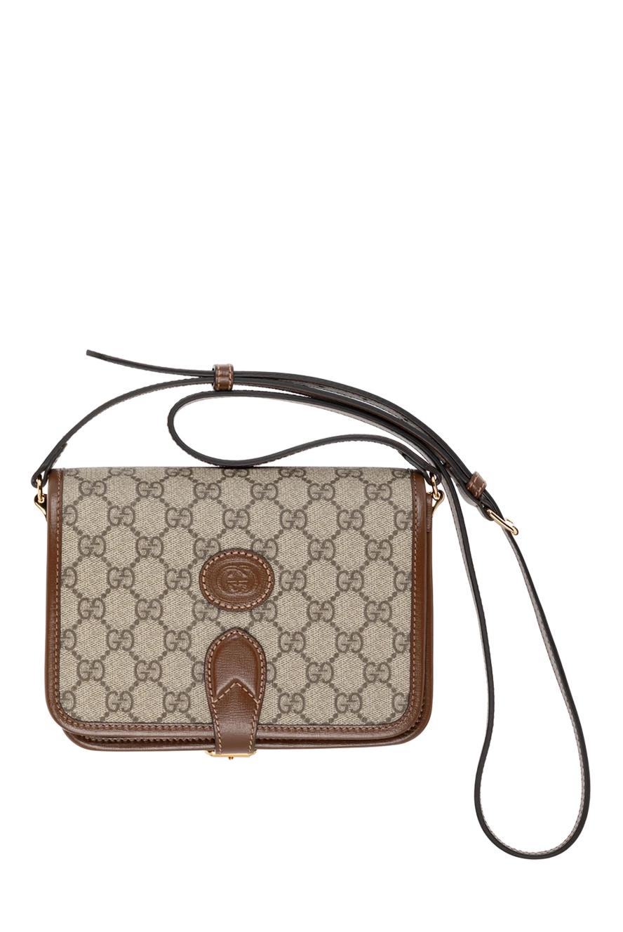 Gucci мини-сумка через плечо с переплетенными буквами g мужская 185532 - фото 1