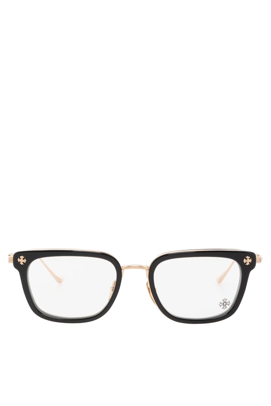 Chrome Hearts окуляри від сонця gizznme чорні з жовтими дужками 186252 - фото 1