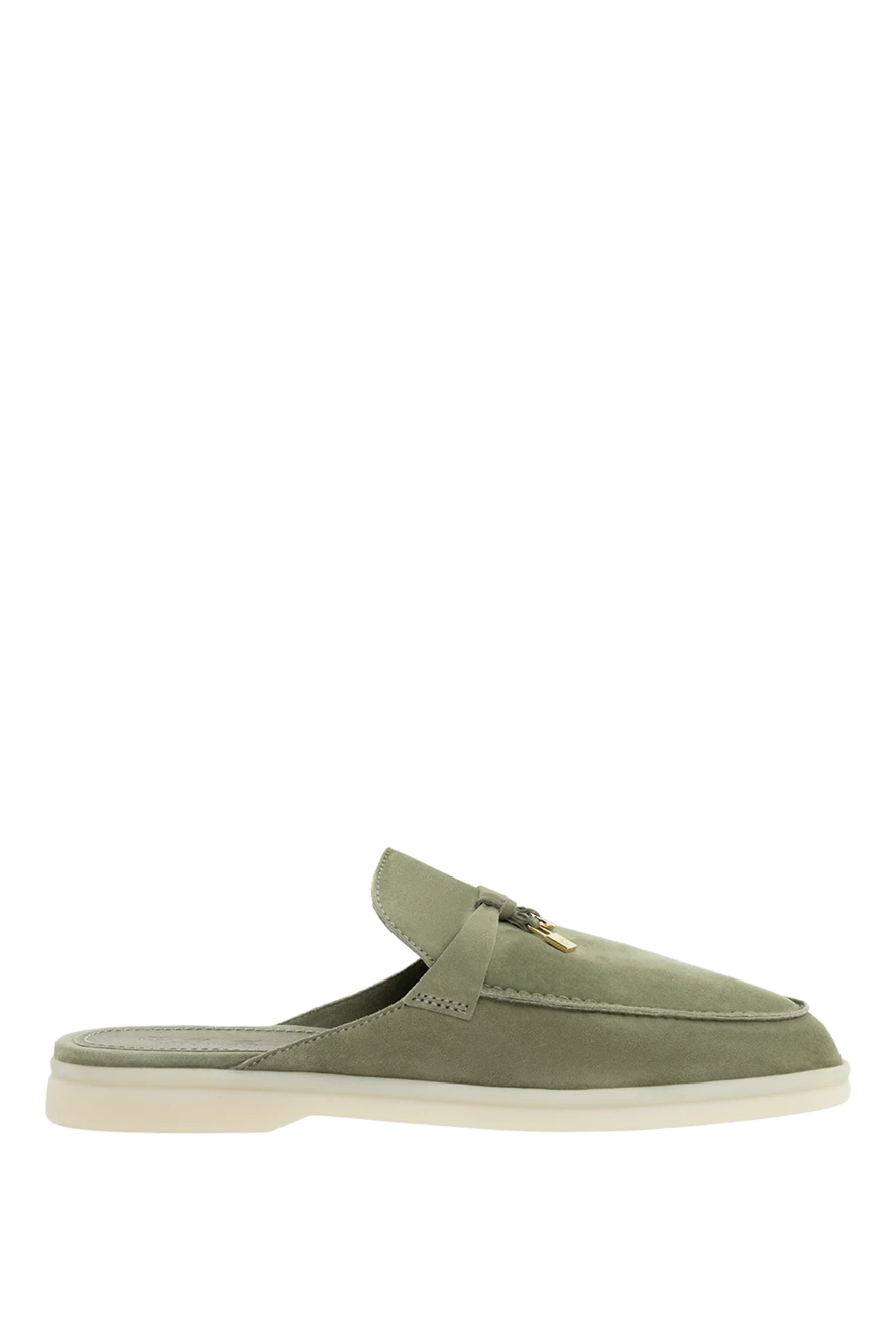 Loro Piana мюлі у стилі культової моделі summer charms walk зелені 186366 - фото 1