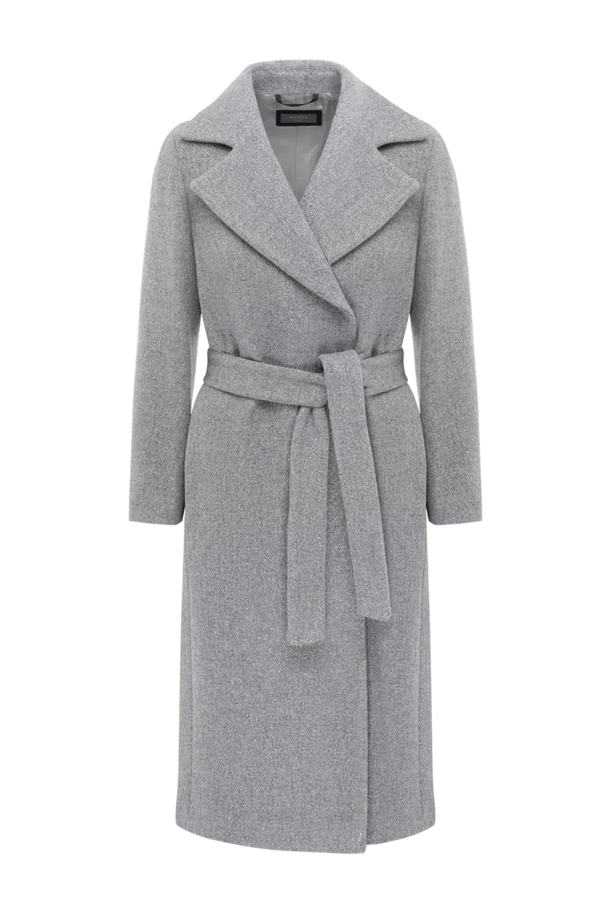 Peserico women's gray coat with belt 186447 - photo 1