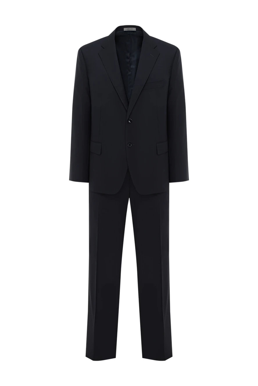 Corneliani костюм мужской синий классический из шерсти 186555 - фото 1