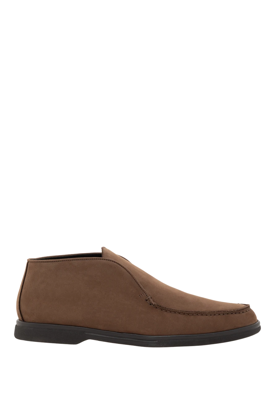 Corneliani men's brown nubuck loafers 186572 - photo 1