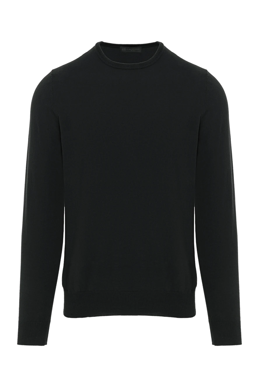 Corneliani classic men's black cotton jumper 186623 - photo 1