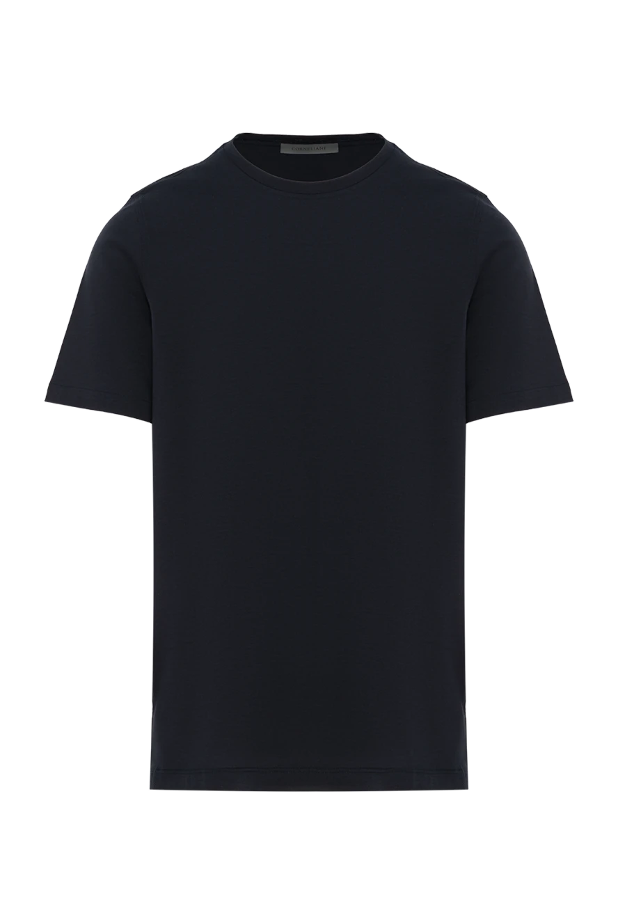 Corneliani синяя футболка из джерси мужская 186631 - фото 1