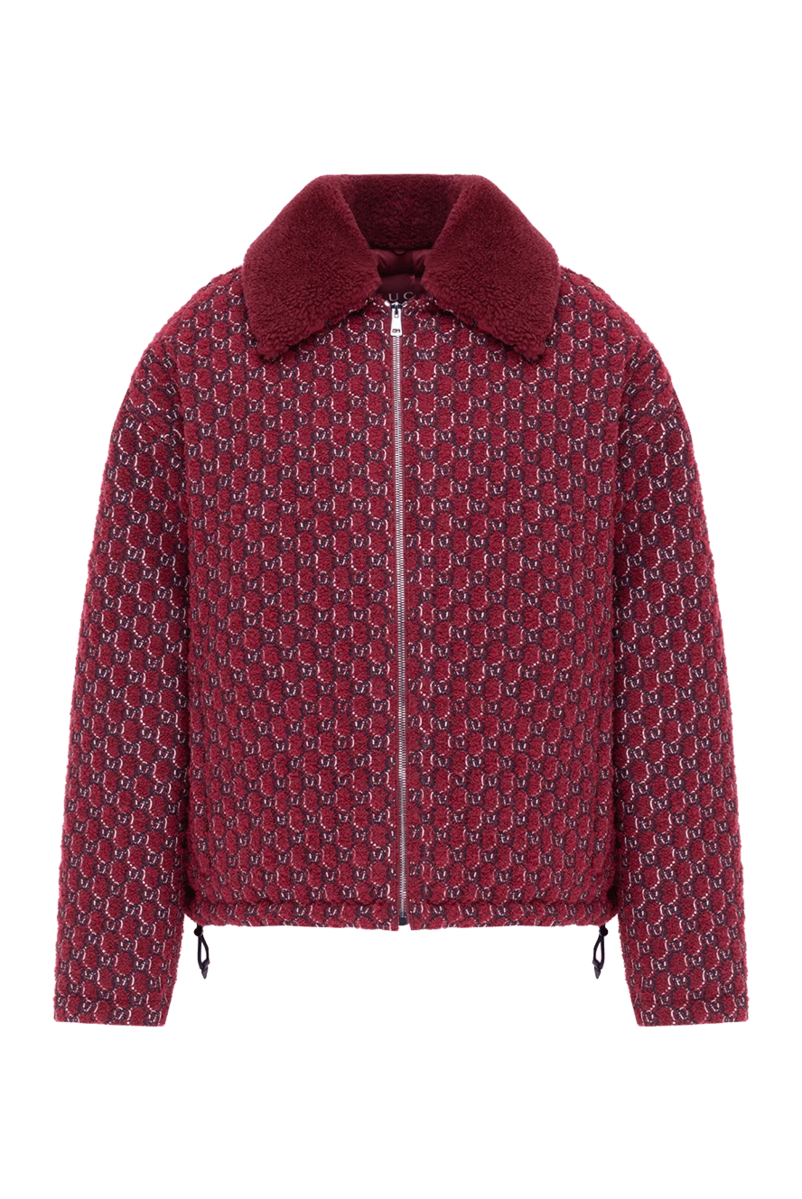 Gucci яскрава червона куртка з хутряним коміром. 186701 - фото 1