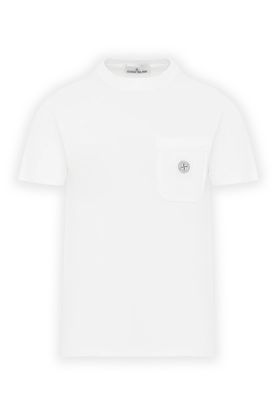 Stone Island футболка из органического хлопка с эффектом fissato 186722 - фото 1