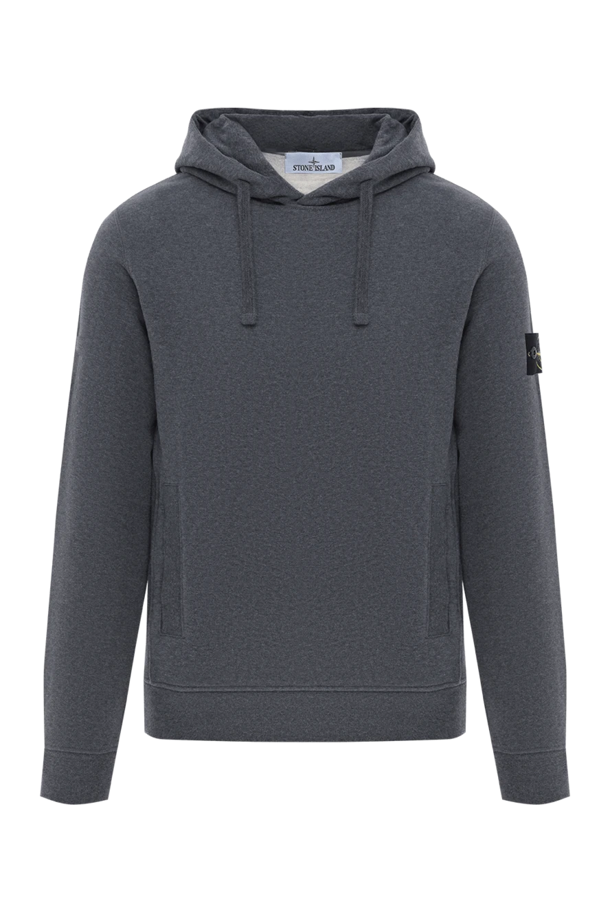 Stone Island худи с капюшоном и нашивкой в ??виде компаса из хлопка 186870 - фото 1