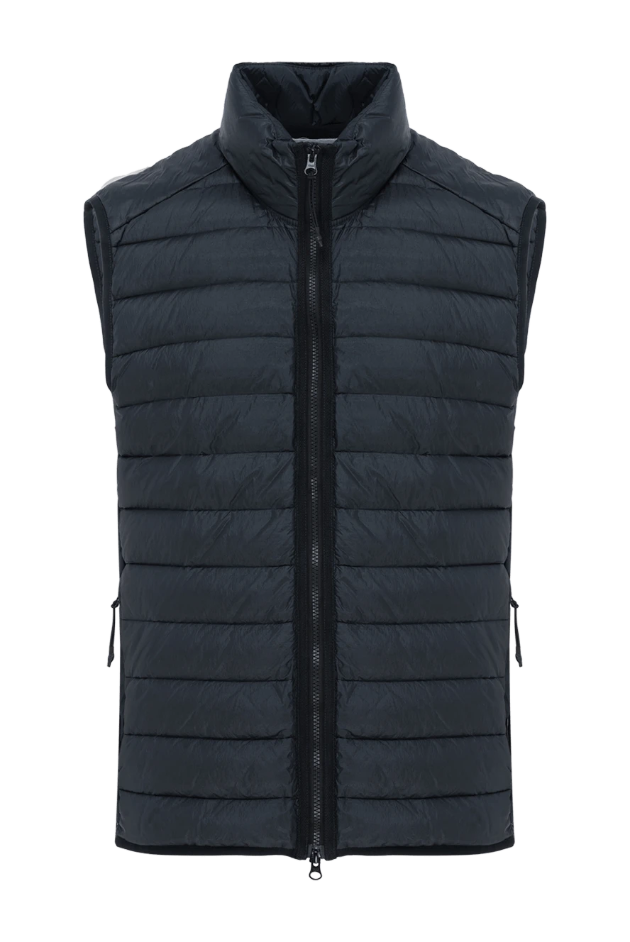 Stone Island жилет темно-синий мужской на молнии 186893 - фото 1