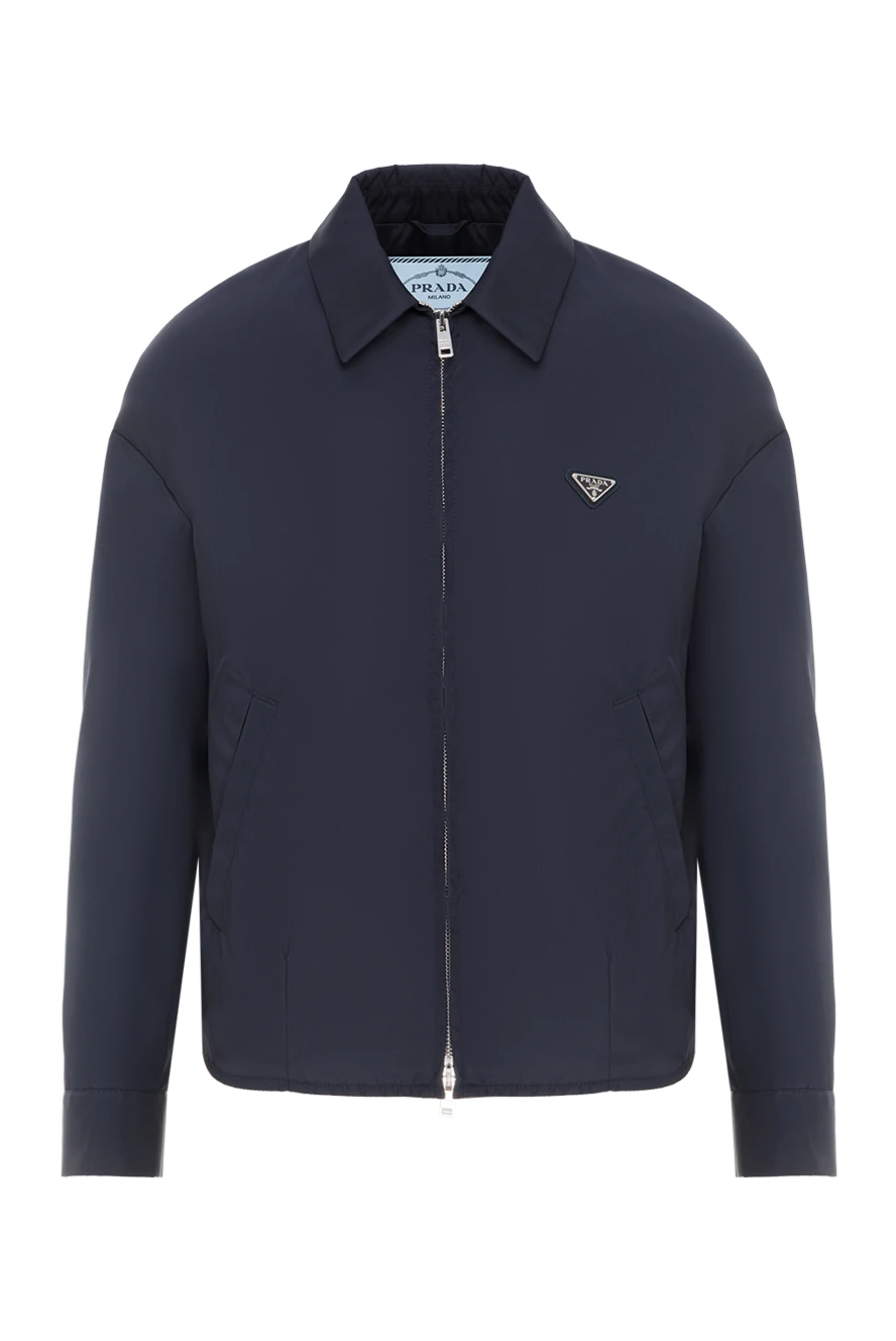Prada blue jacket with zip logo 186979 - photo 1