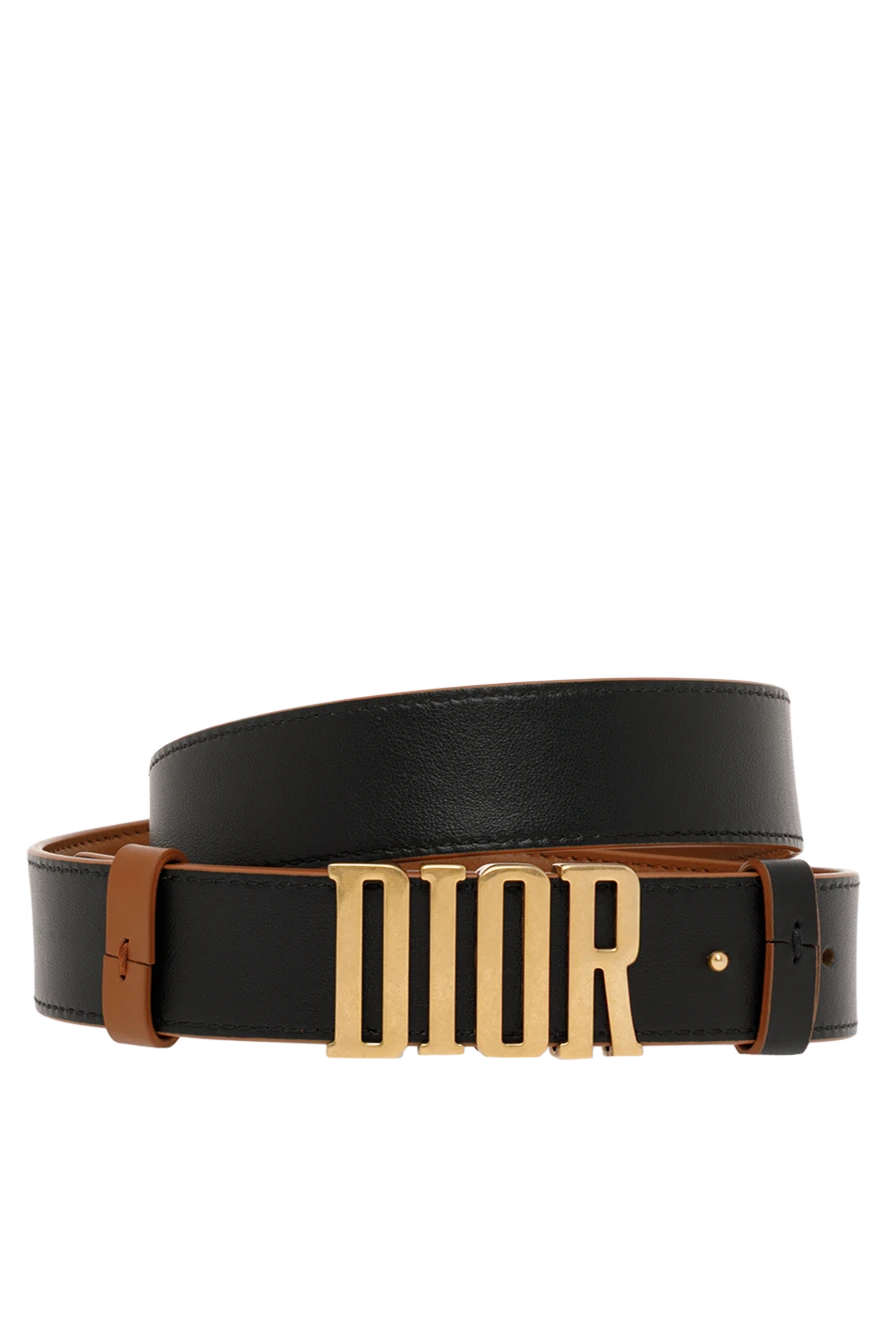 Dior reversible belt d-fence leather brown 187064 - photo 1