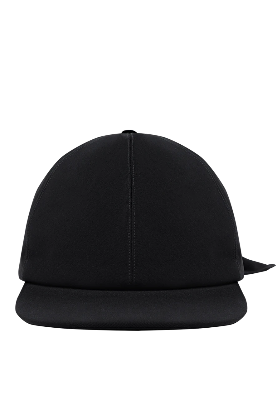 Dior men's black cotton baseball cap with ribbon 187071 - photo 1