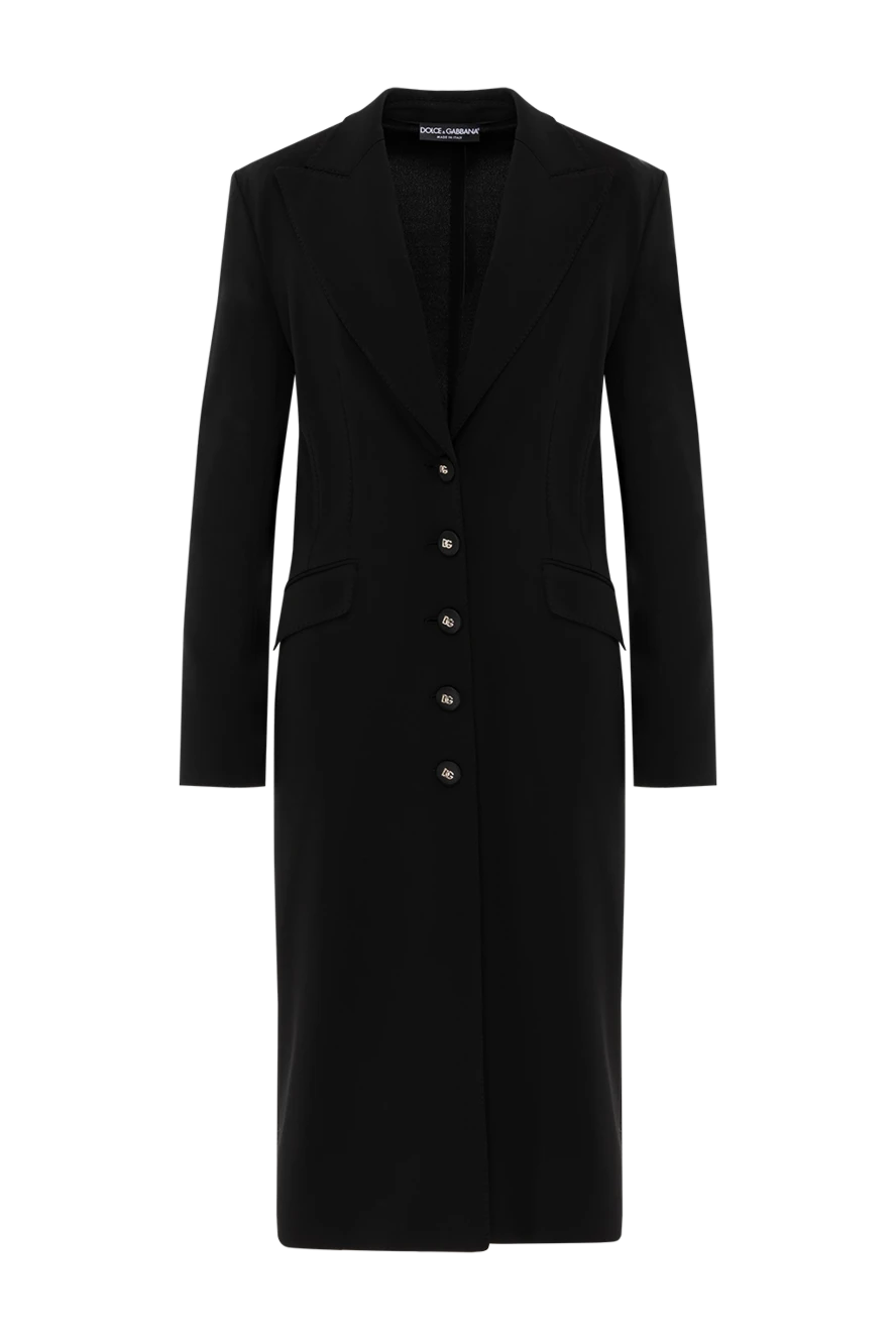 Dolce & Gabbana ділова сукня з джерсі пунто чорна 187079 - фото 1