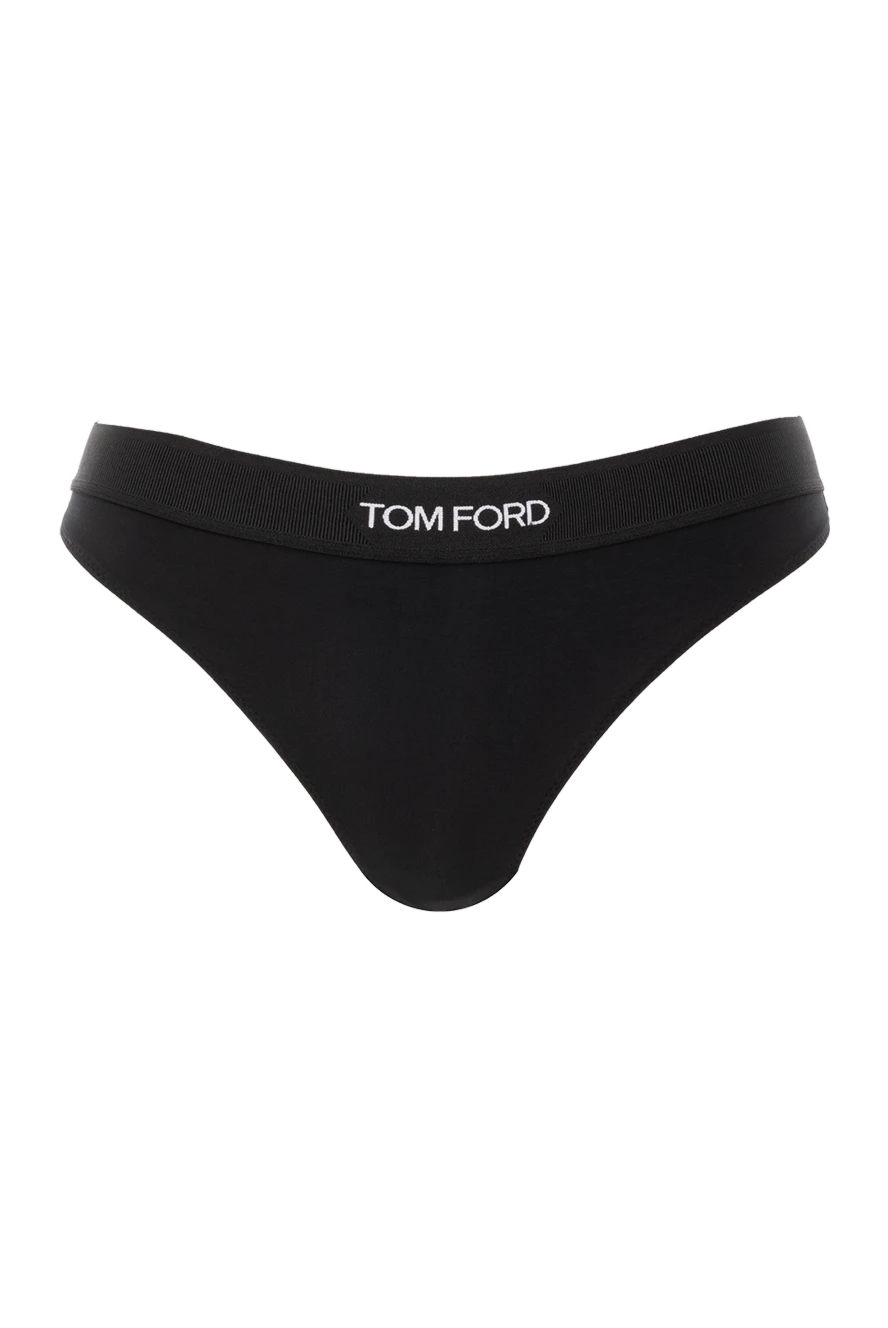 Tom Ford трусы мужские черные с логотипом из модала 187095 - фото 1