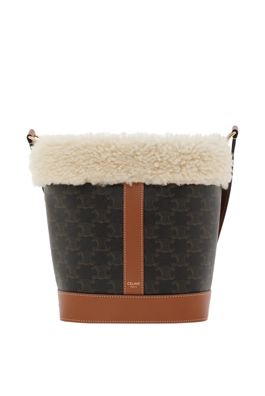 Celine small bag in triomphe canvas and sheepskin 187132 - photo 1