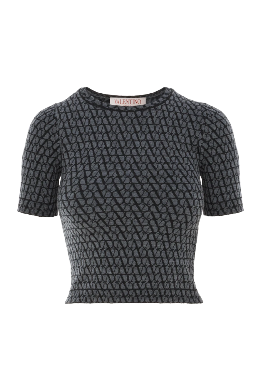 Valentino knitted top toile iconographe gray 187205 - photo 1