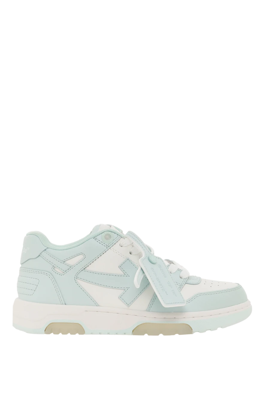 Off-White кросівки out of office зі шкіри жіночі зелені 187279 - фото 1