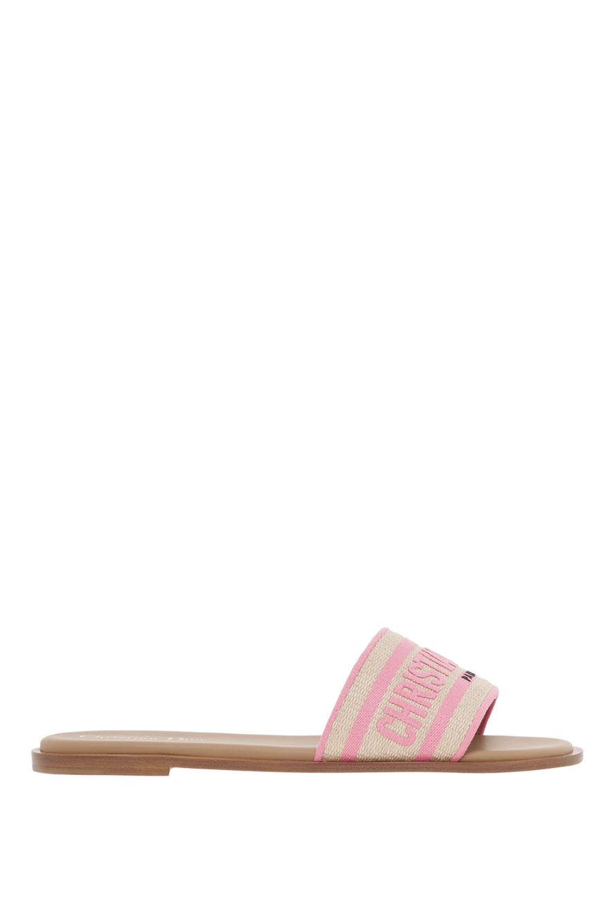 Dior women's slippers dway slide pink 187324 - photo 1