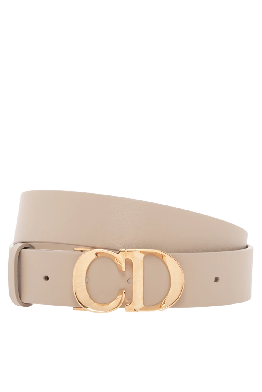 Dior c'est belt in beige smooth calfskin 187329 - photo 1