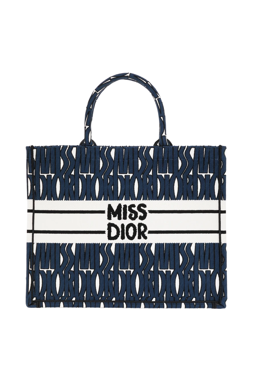 Dior miss shopper bag in contrasting colors made of cotton 187330 - photo 1