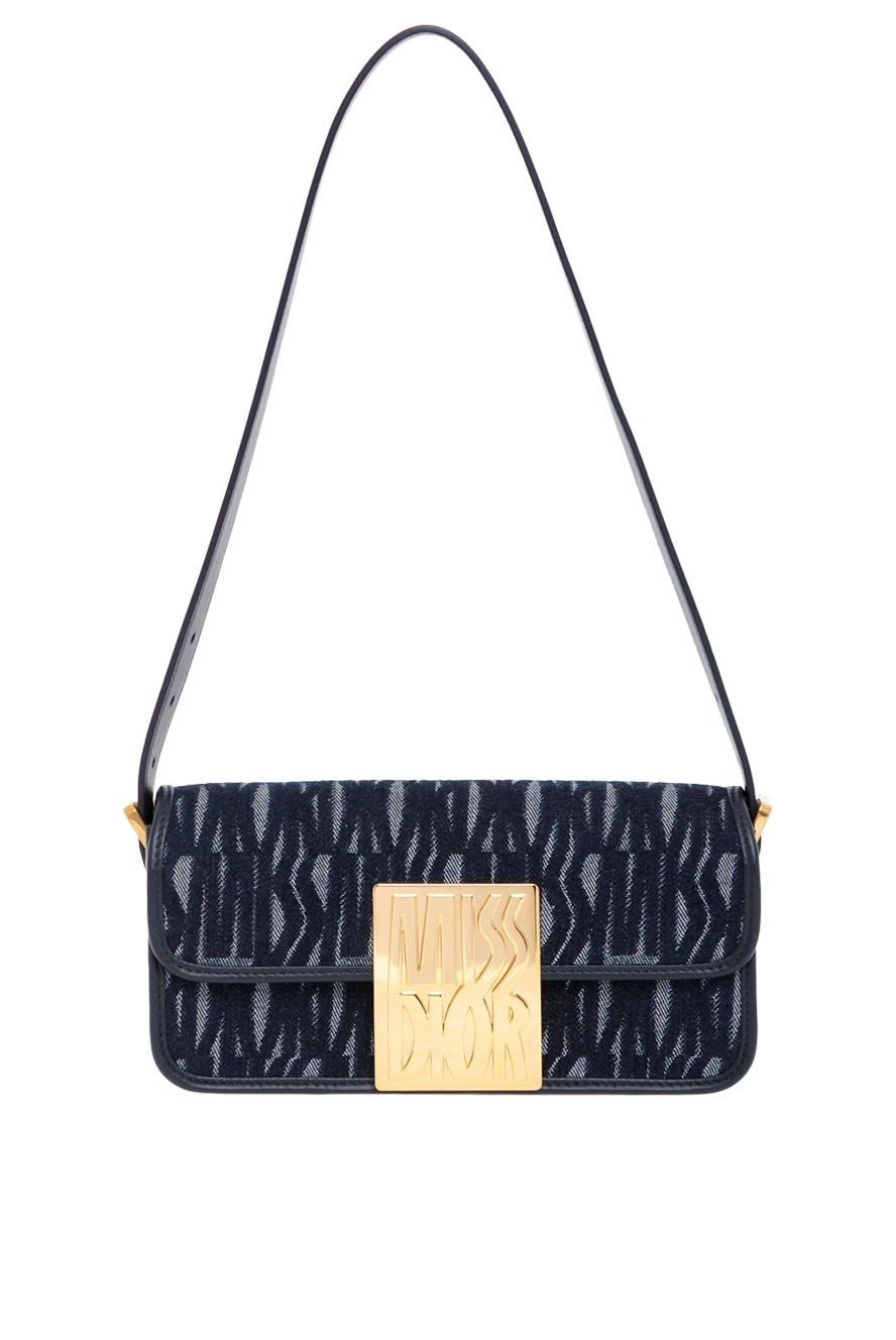 Dior miss allover bag in blue denim with flap 187335 - photo 1