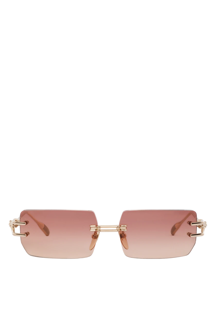 Chrome Hearts сонцезахисні окуляри без оправи з коричневими лінзами 187483 - фото 1