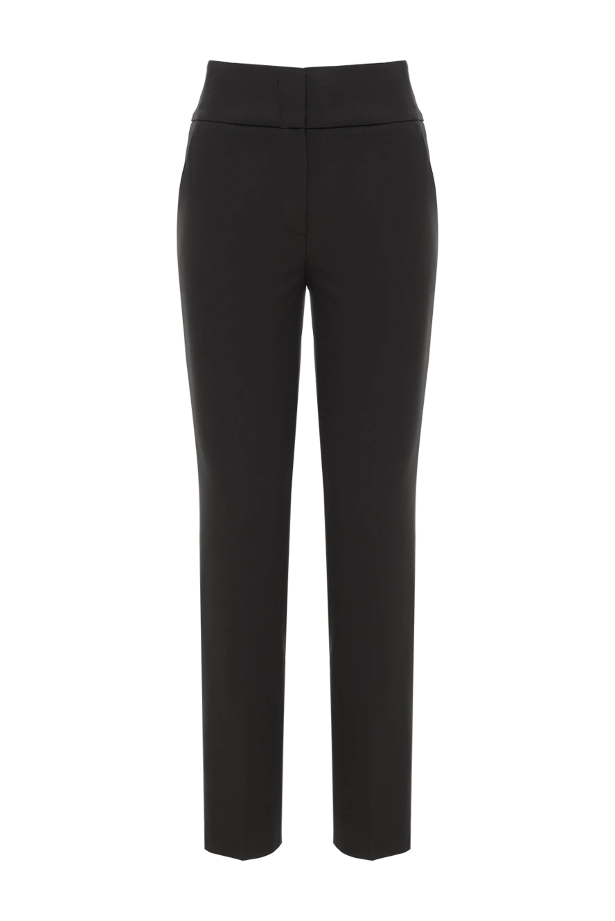 Peserico black women's thick cotton and viscose trousers 187668 - photo 1