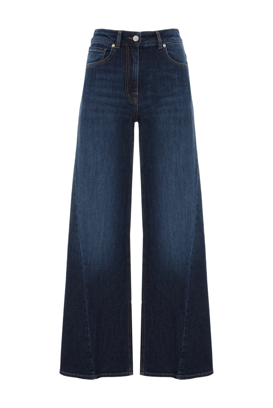 Peserico wide jeans with five pockets made of comfortable cotton blue 187675 - photo 1