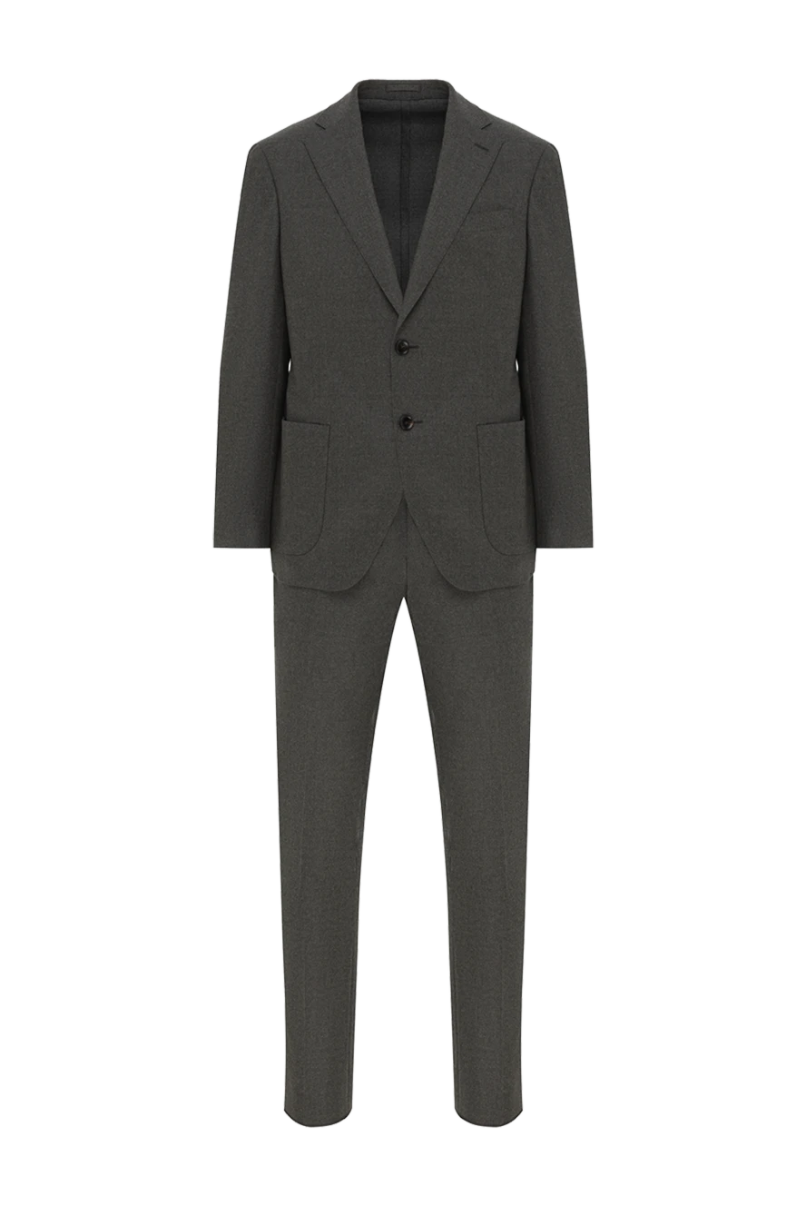 Lubiam green men's single-breasted wool suit with patch pockets 187711 - photo 1