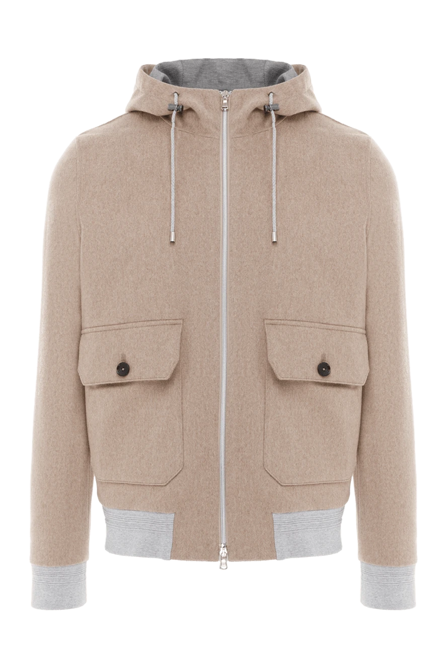 Lubiam beige wool jacket with patch pockets and hood 187716 - photo 1