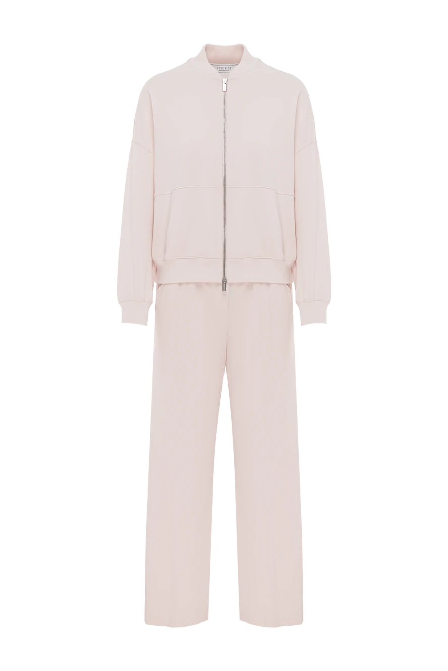Peserico cotton jersey bomber with trousers, beige 187741 - photo 1