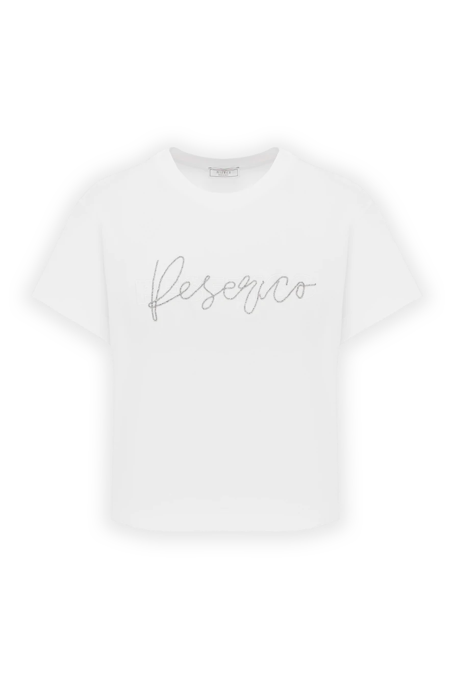 Peserico cotton jersey t-shirt with logo and bi-elastic elastic 187802 - photo 1