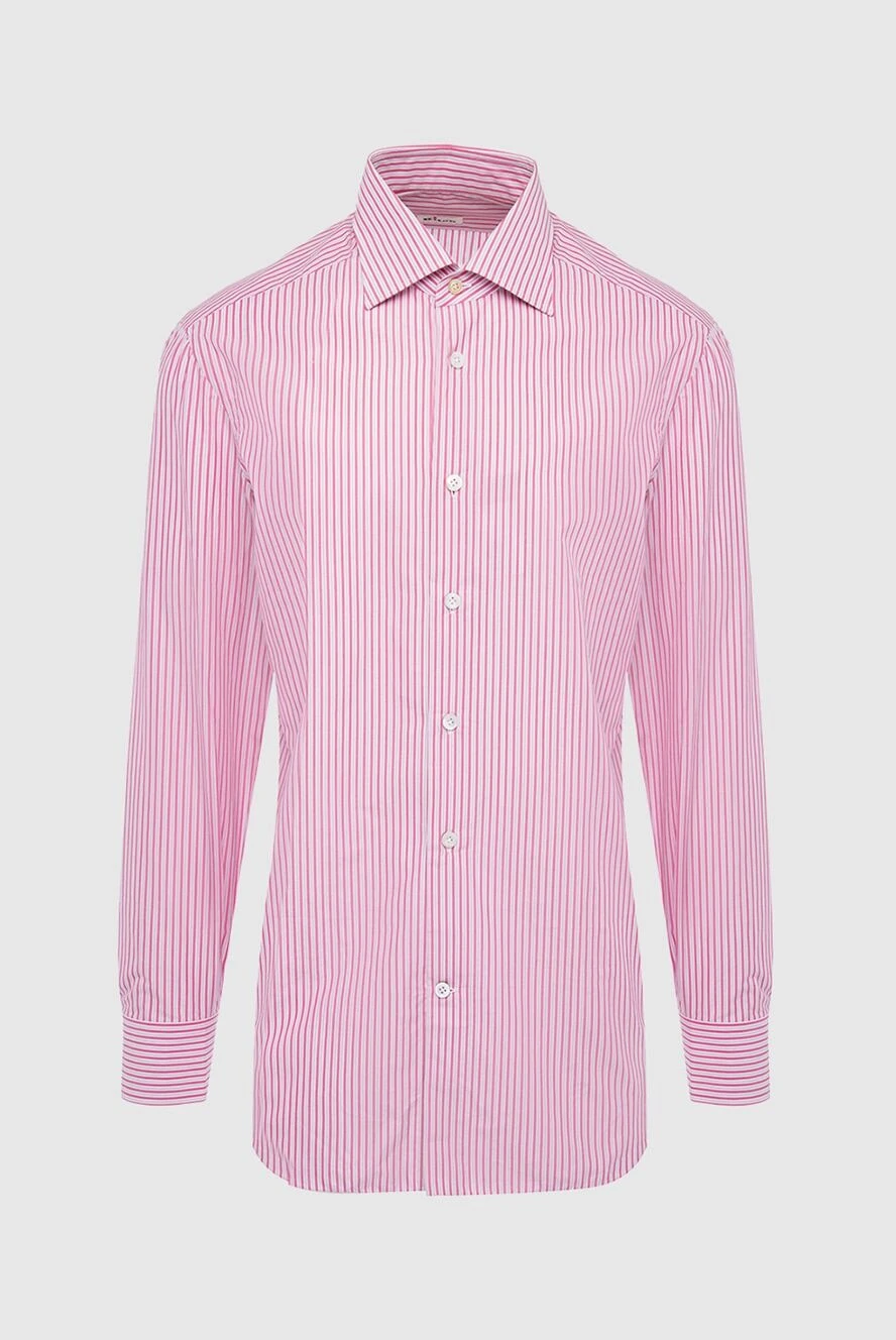 Kiton сорочка з бавовни фіолетова чоловіча 936731 - фото 1