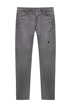 Dolce & Gabbana мужские серые джинсы из хлопка 115279 - фото 1