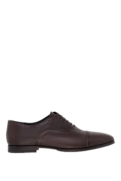 W.Gibbs туфлі оксфорди cap toe з зернистої шкіри бордові чоловічі 134762 - фото 1