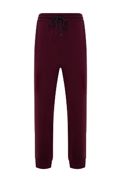 Bilancioni sports pants for men made of wool, cotton and polyamide burgundy 139149 - photo 1