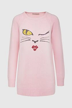 Ermanno Scervino pink cashmere jumper for women 139157 - photo 1