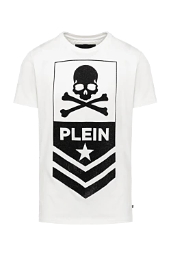 Philipp Plein футболка из хлопка белая мужская 139221 - фото 1