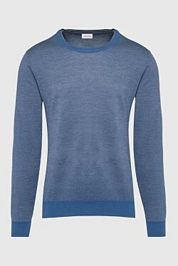 Brioni blue wool and silk jumper for men 140022 - photo 1
