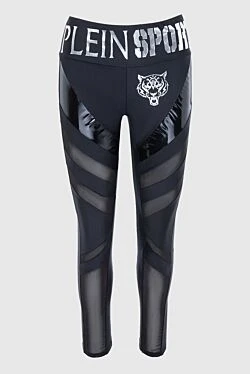 Plein Sport black leggings made of polyamide and elastane for women 140156 - photo 1