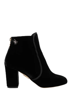 Charlotte Olympia ботильоны женские чёрные с вышивкой паука 141069 - фото 1