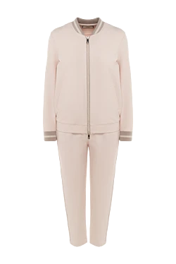 Peserico walking suit made of cotton and elastane pink for women 142111 - photo 1