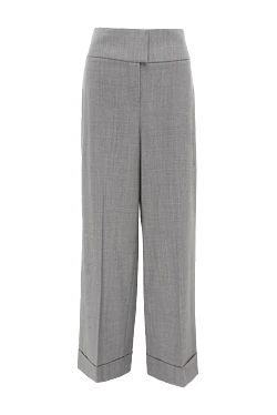 D.Exterior women's grey wide trousers with cuffs 142196 - photo 1