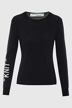 Off-White джемпер из вискозы и полиэстера черный женский 142838 - фото 1