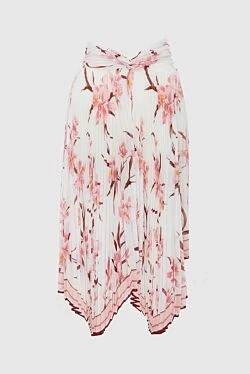Zimmermann women's skirt, white with floral print 143247 - photo 1