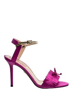 Charlotte Olympia босоножки женские ярко-розовые с бантиками 144072 - фото 1