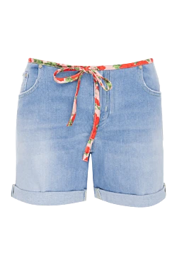Jacob Cohen women's denim shorts with bright ties 144735 - photo 1